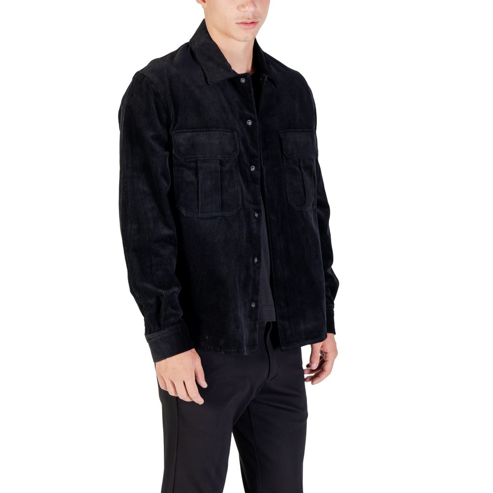 Antony Morato Schwarzes Baumwollhemd