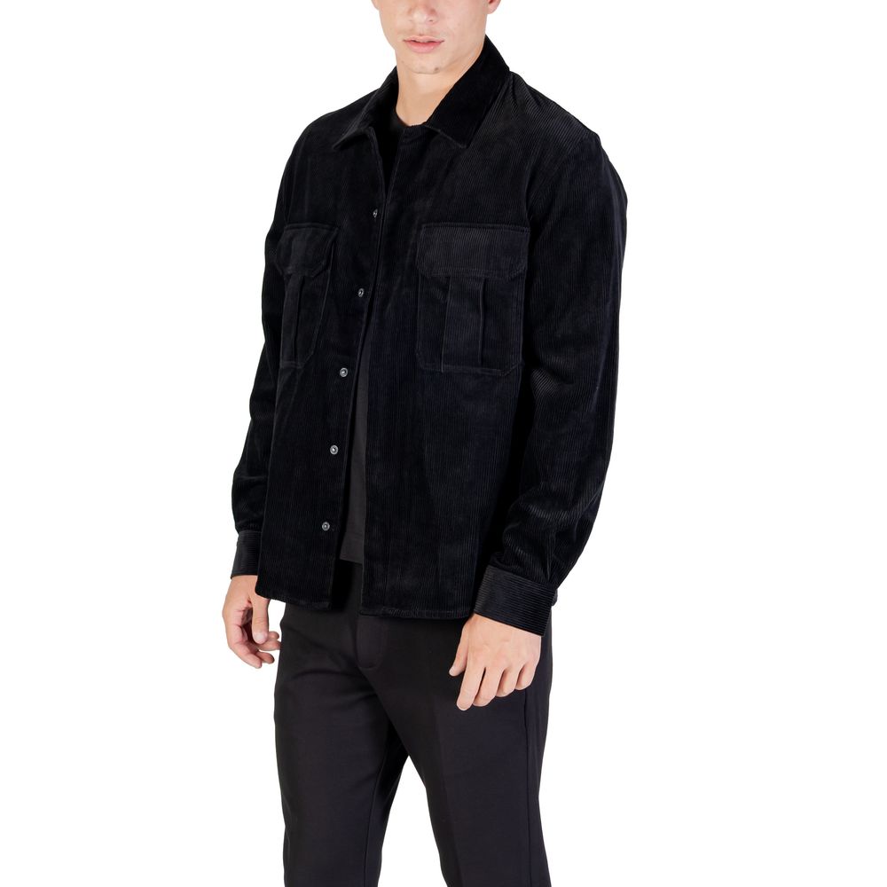Antony Morato Schwarzes Baumwollhemd