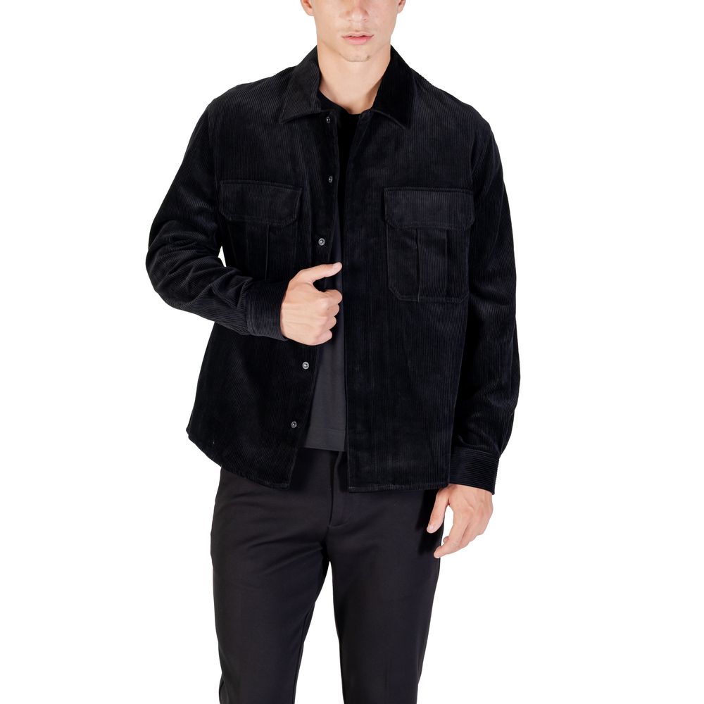 Antony Morato Schwarzes Baumwollhemd