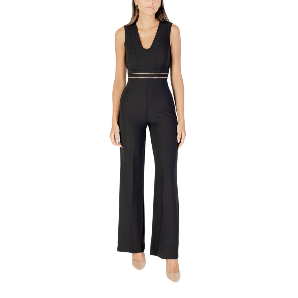 Rinascimento Schwarzer Jumpsuit aus Polyester