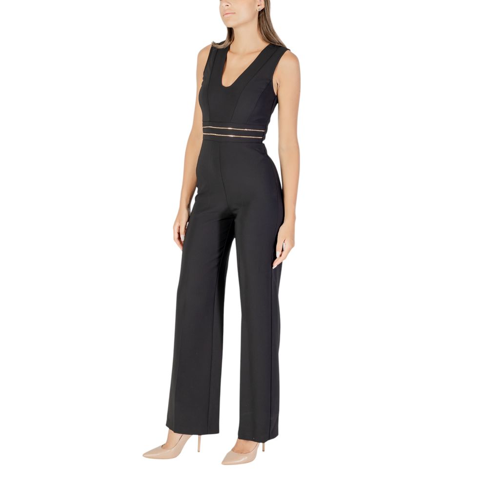 Rinascimento Schwarzer Jumpsuit aus Polyester