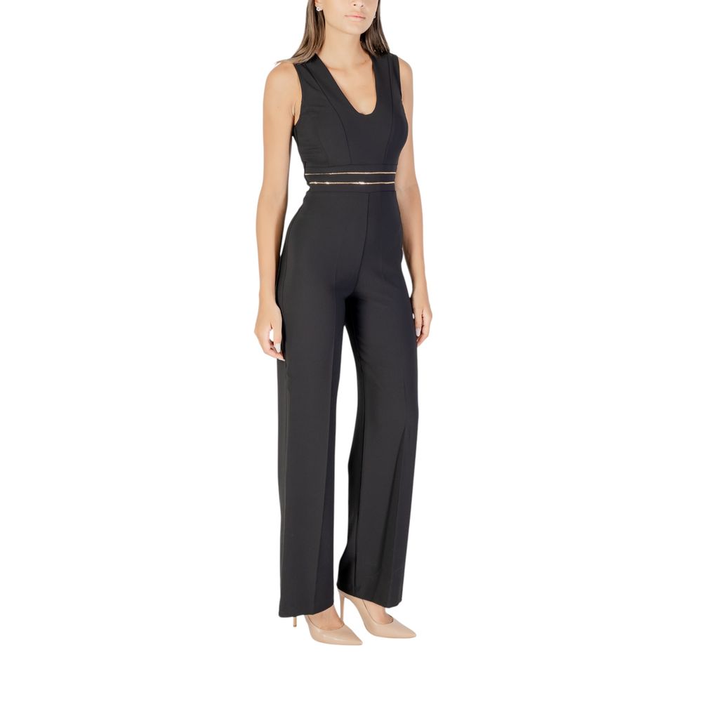 Rinascimento Schwarzer Jumpsuit aus Polyester
