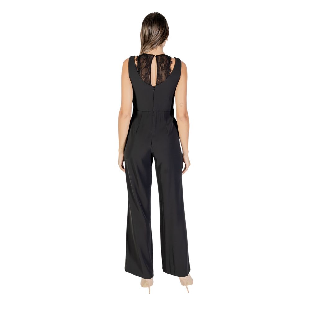 Rinascimento Schwarzer Jumpsuit aus Polyester