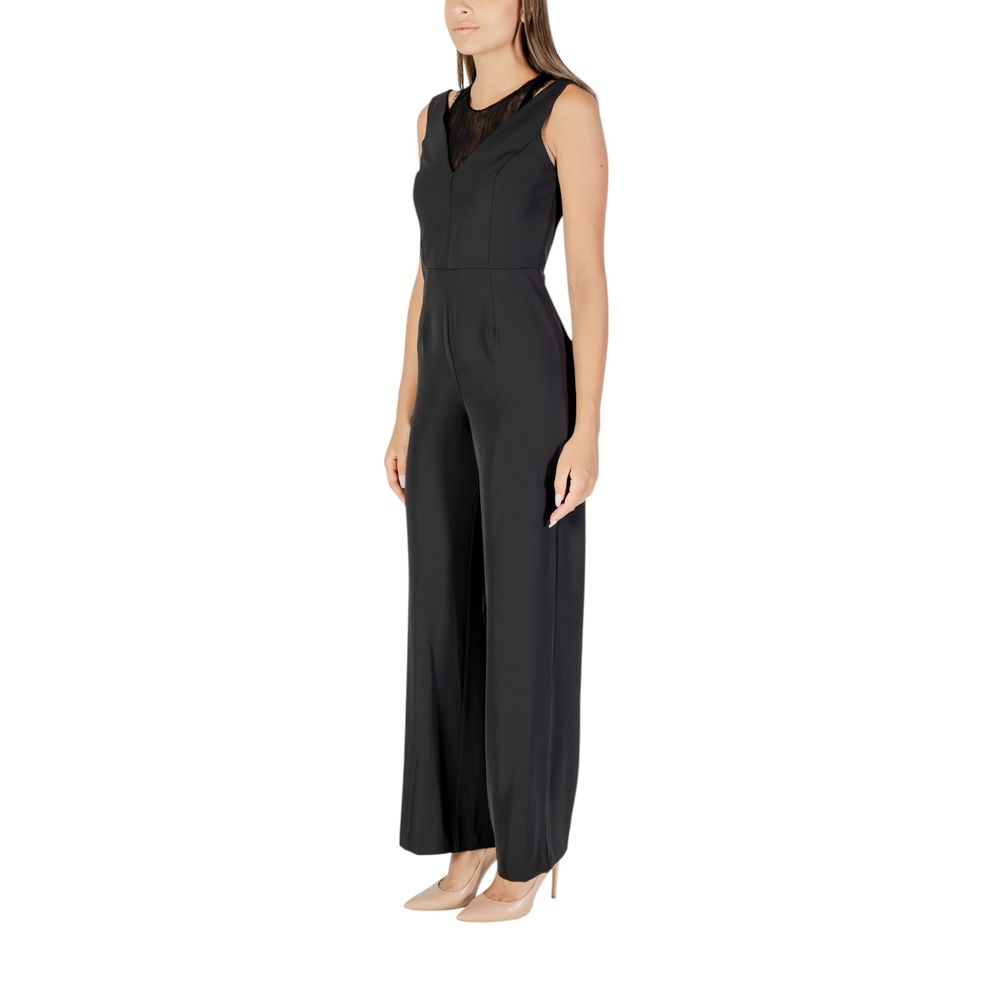 Rinascimento Schwarzer Jumpsuit aus Polyester