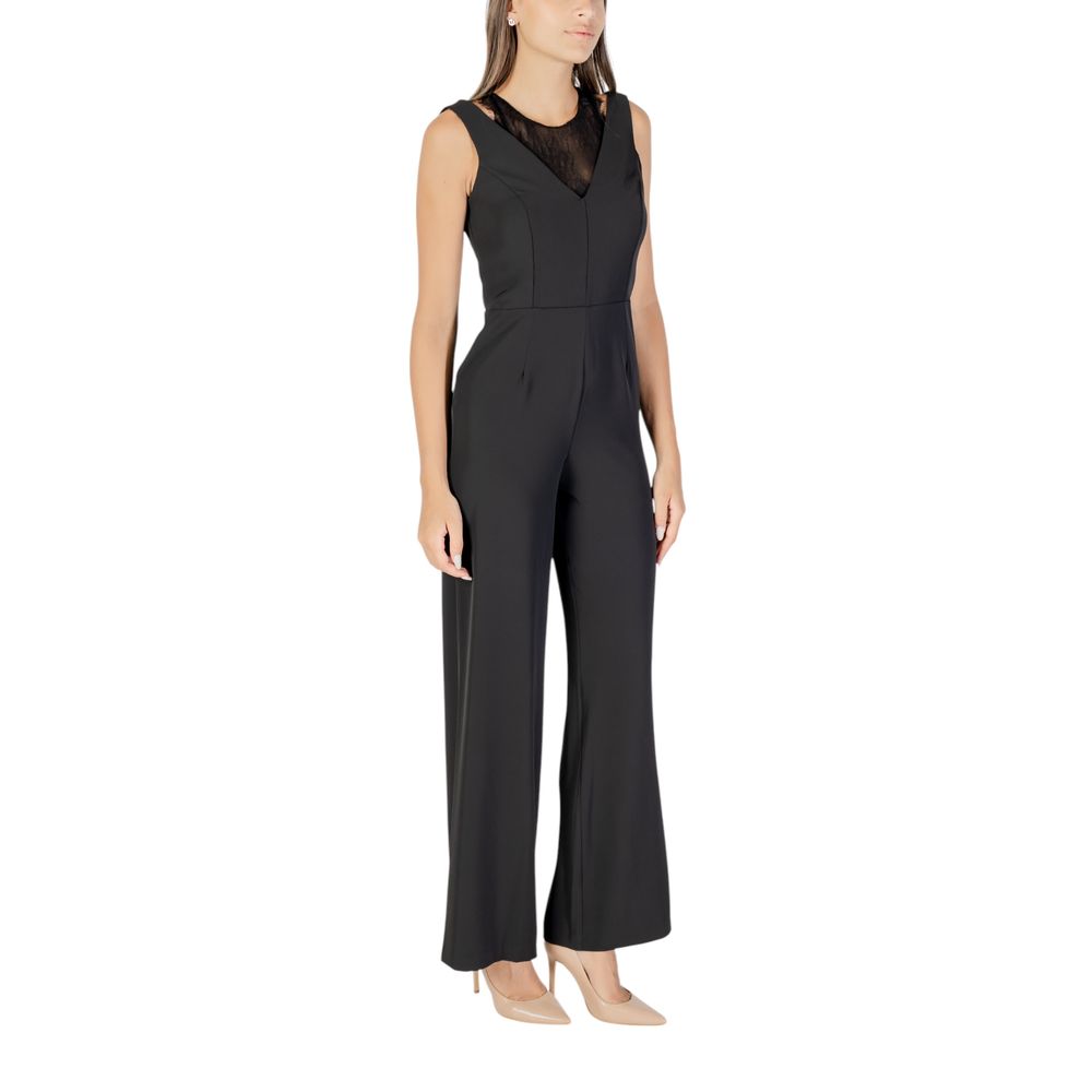 Rinascimento Schwarzer Jumpsuit aus Polyester