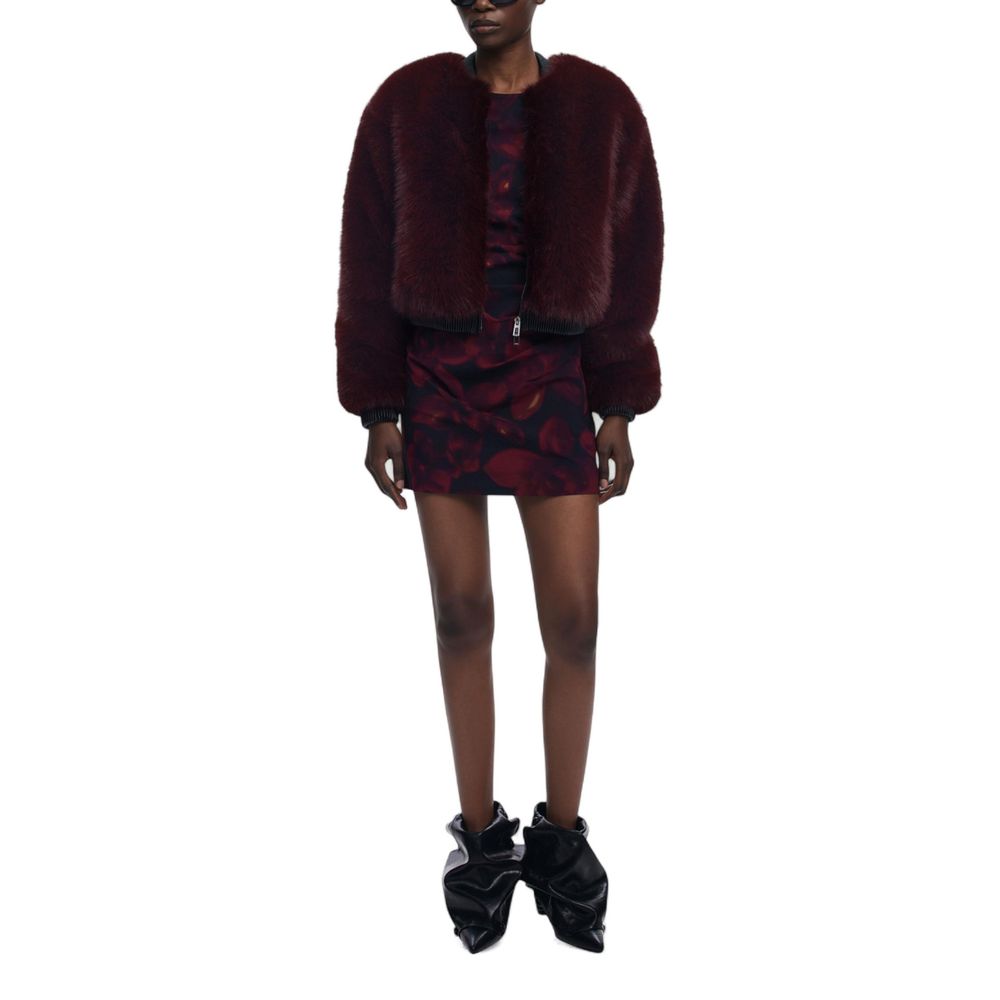 Desigual Bordeaux Polyester Jacken und Mäntel