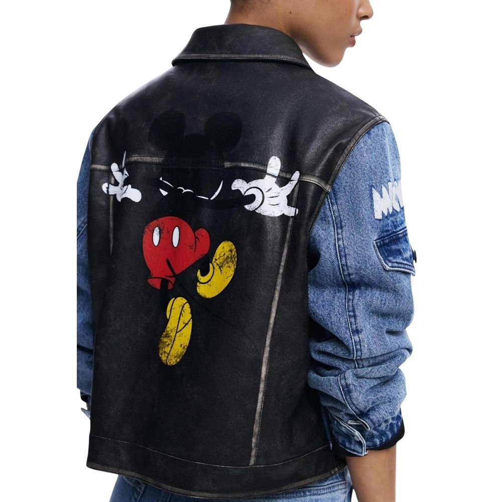 Desigual Blaue Jeansjacke aus Baumwolle