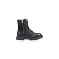 Alviero Martini Prima Classe Schwarze Schnürstiefel aus Polyethylen