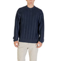 Hugo Boss Blue Cotton Sweater