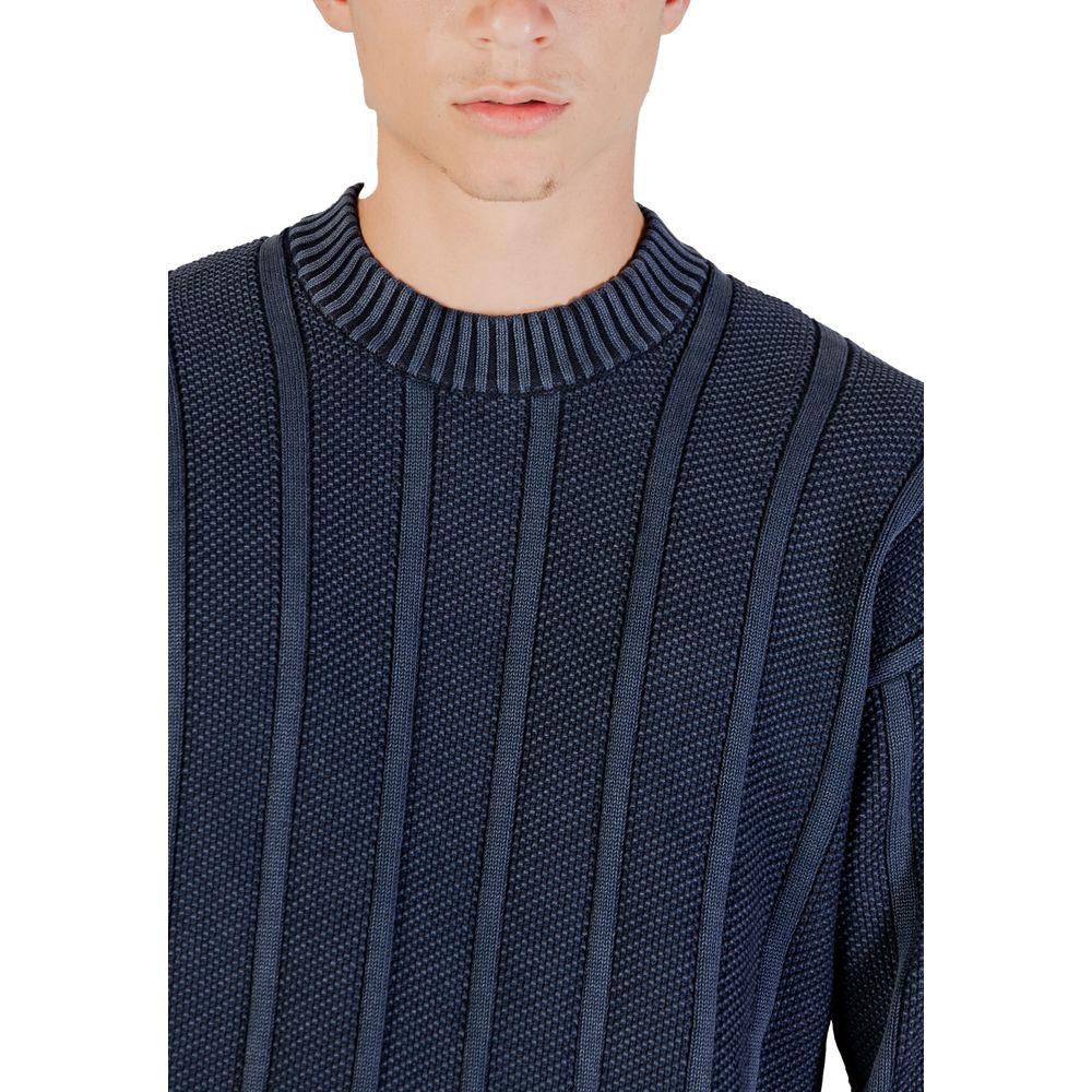 Hugo Boss Blue Cotton Sweater