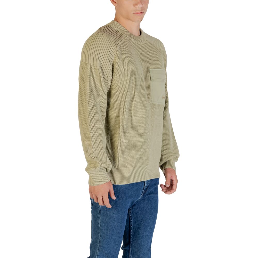 Hugo Boss Grüner Baumwoll-Sweatshirt
