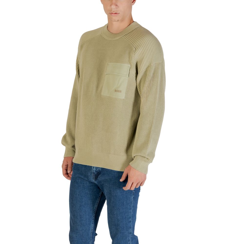 Hugo Boss Grüner Baumwoll-Sweatshirt