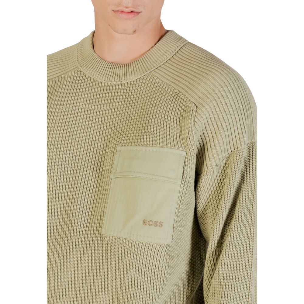 Hugo Boss Grüner Baumwoll-Sweatshirt