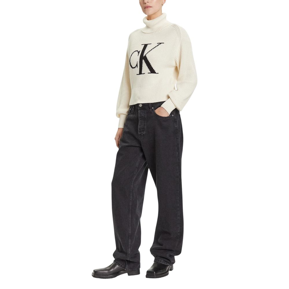 Calvin Klein Jeans Beige Baumwoll-Sweatshirt