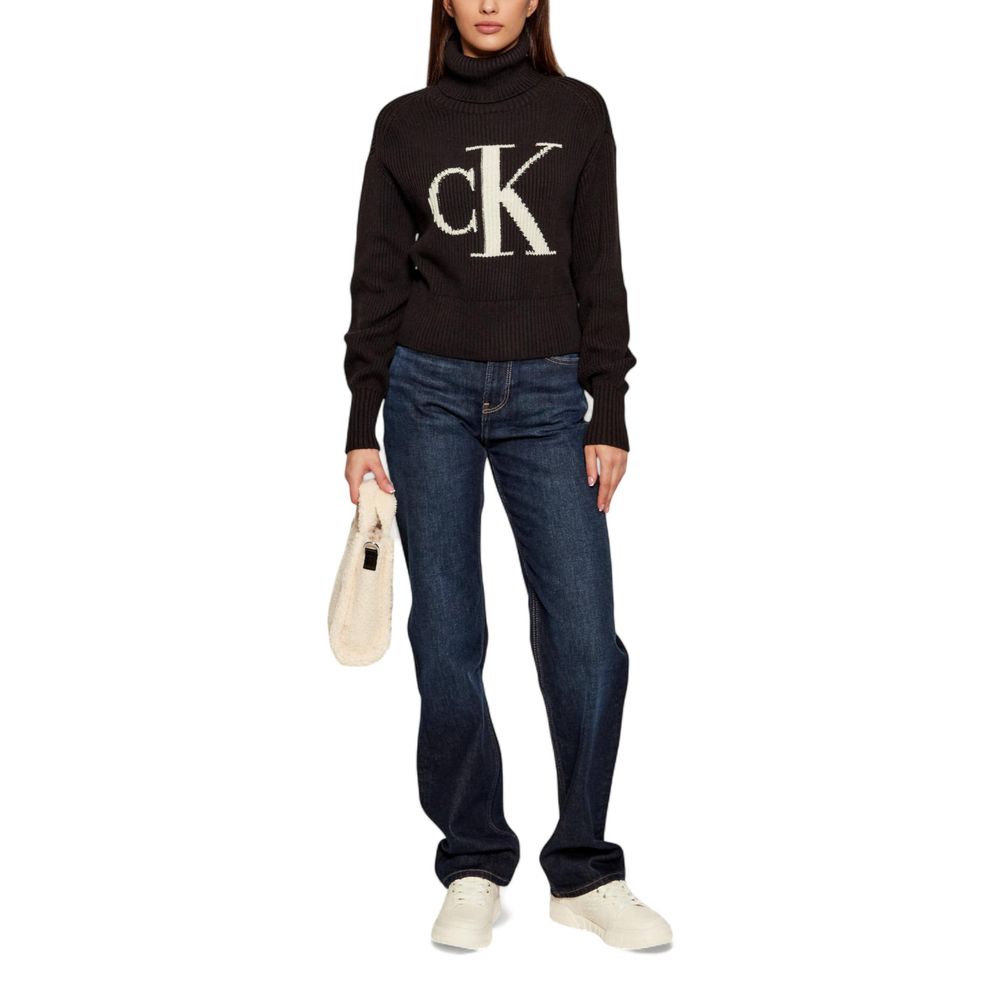 Calvin Klein Jeans Schwarzer Baumwoll-Sweatshirt