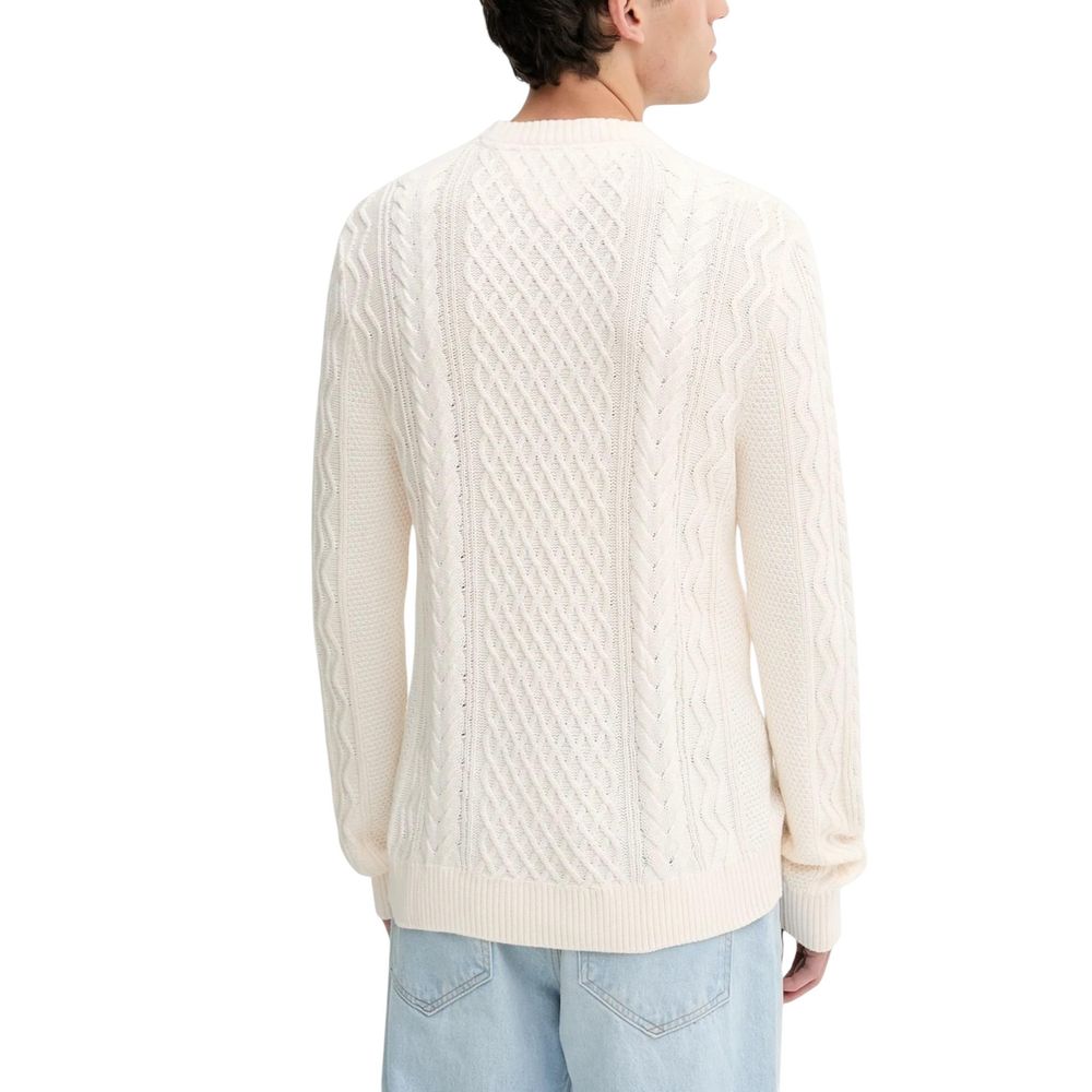 Tommy Hilfiger Jeans Ecru Recycled Cotton Jumper