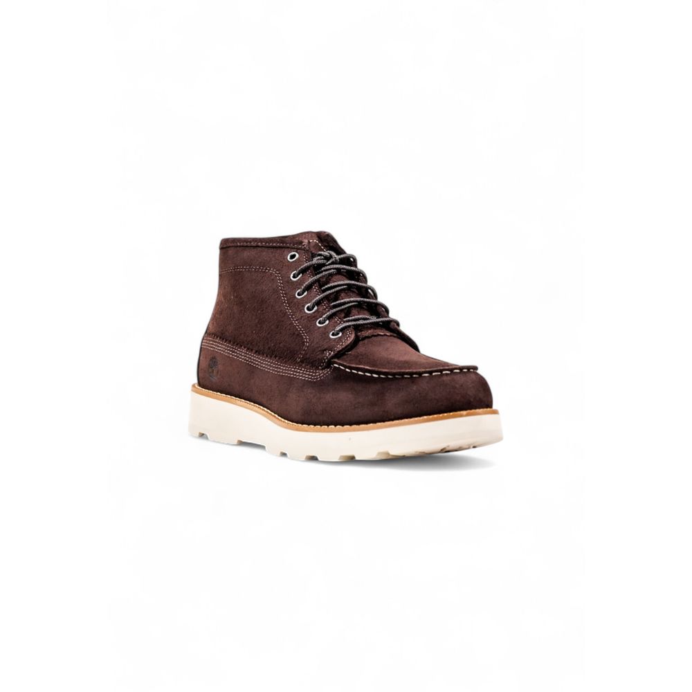 Timberland Braune Leder-Schnürstiefel