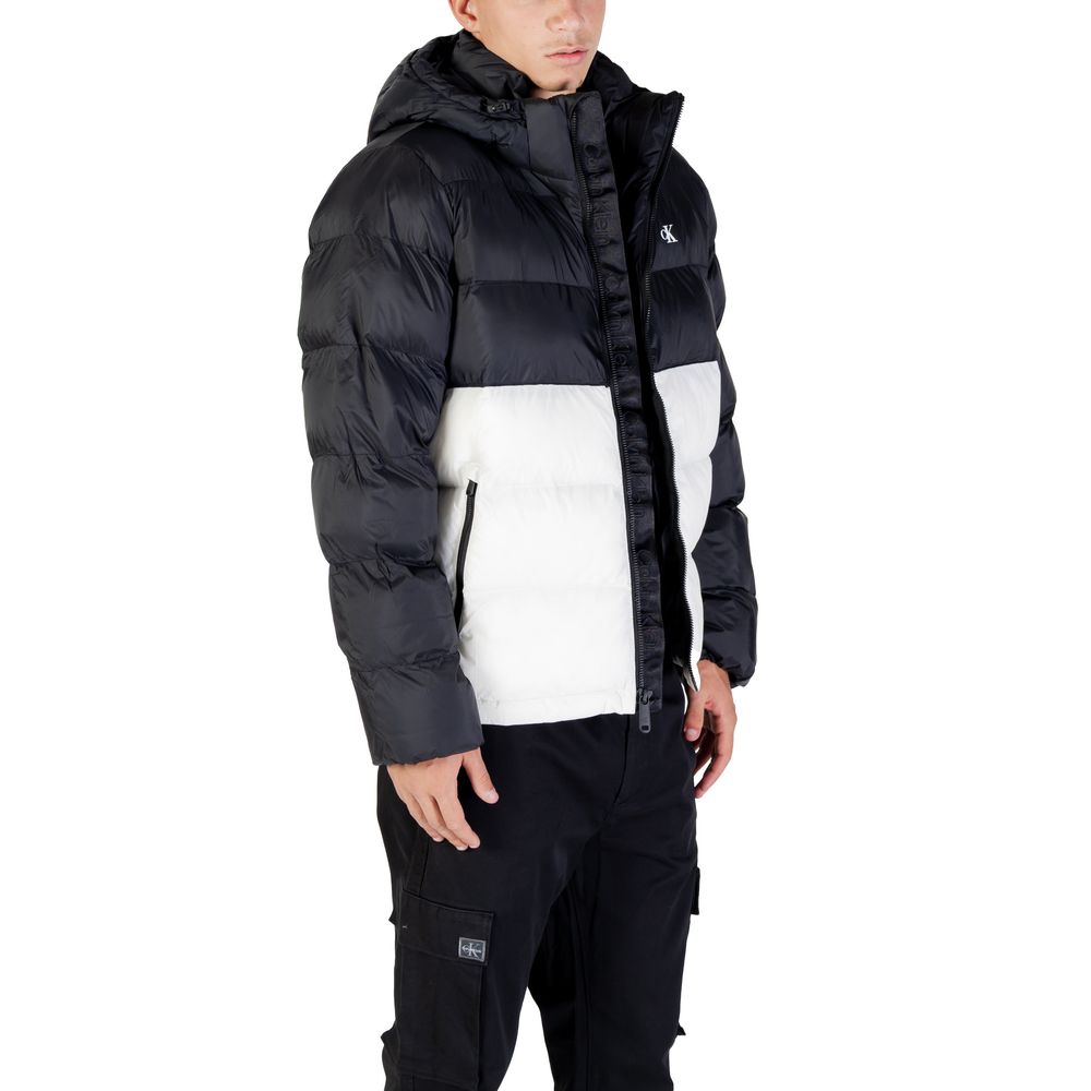 Calvin Klein Jeans Cremefarbener Polyamid-Mantel