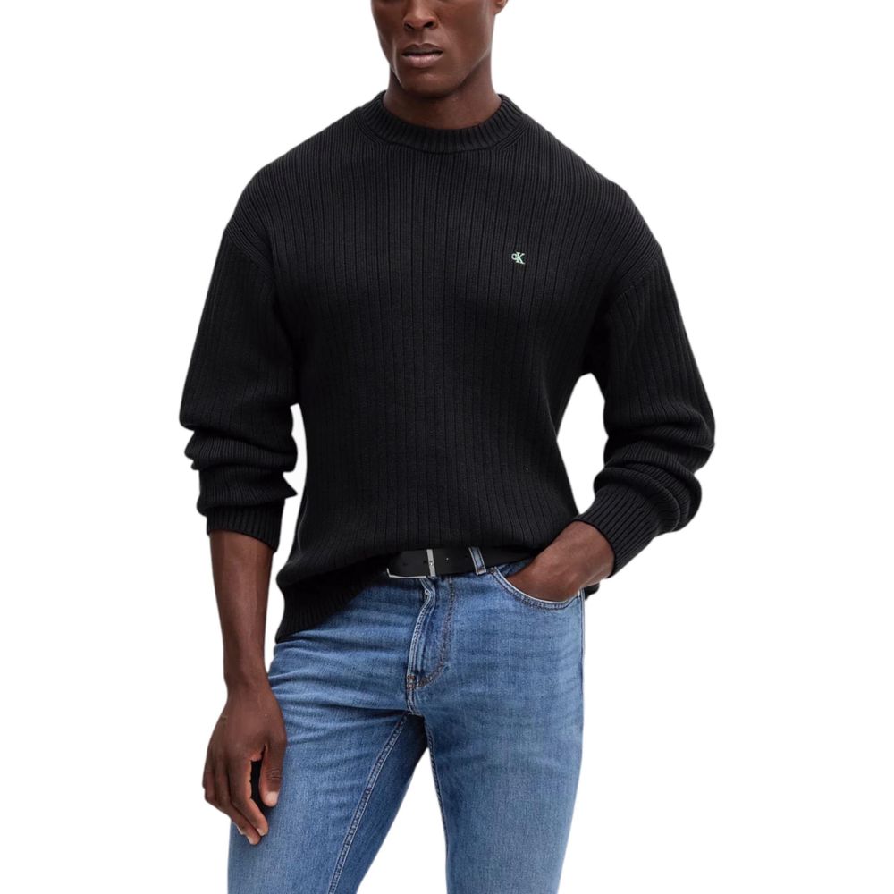 Calvin Klein Jeans Schwarzer Baumwoll-Sweatshirt