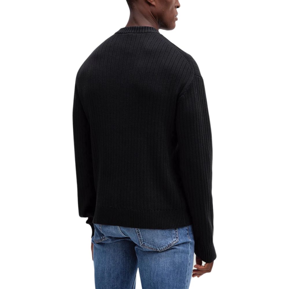 Calvin Klein Jeans Schwarzer Baumwoll-Sweatshirt