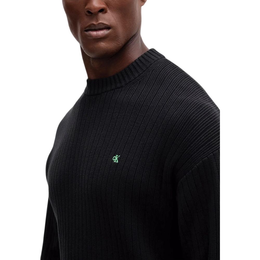 Calvin Klein Jeans Schwarzer Baumwoll-Sweatshirt