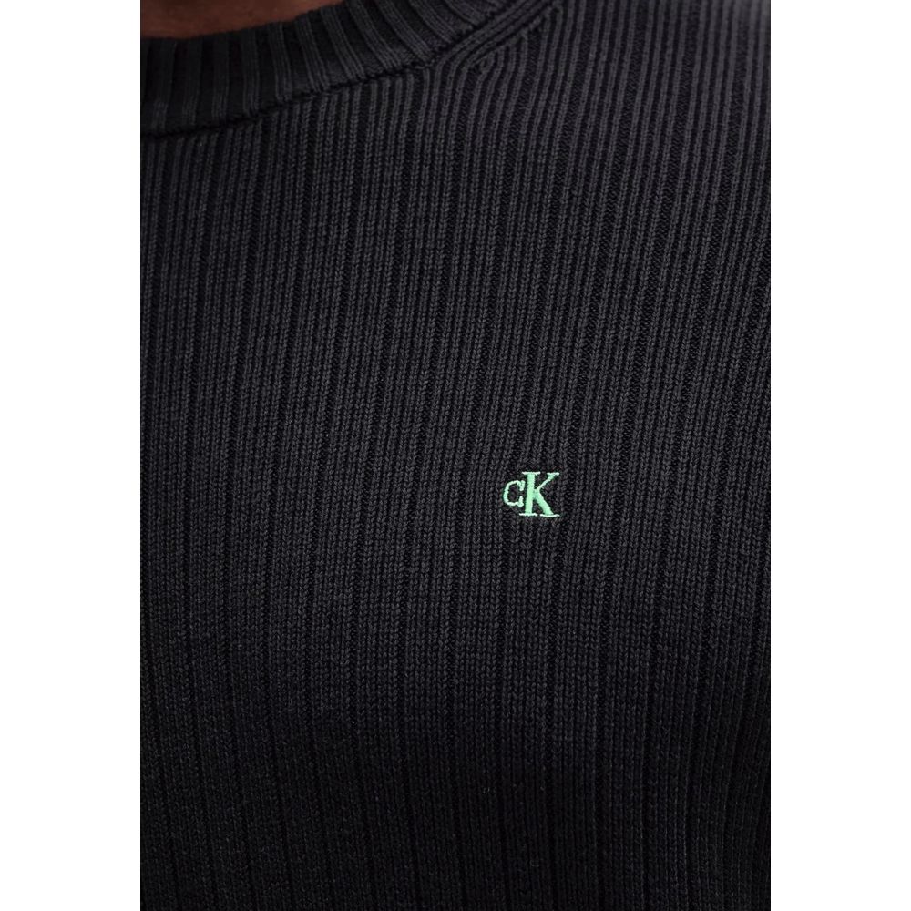 Calvin Klein Jeans Schwarzer Baumwoll-Sweatshirt