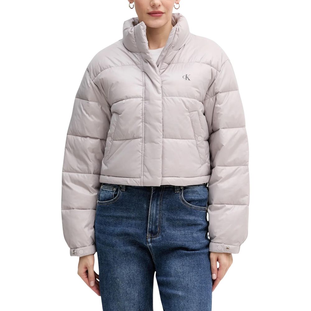 Calvin Klein Jeans Lila Polyamid Jacken und Mäntel