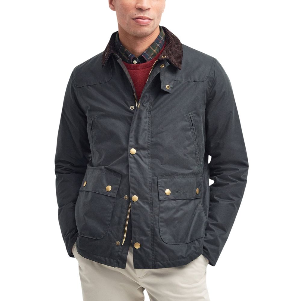 Barbour Graue Baumwoll-Shell-Jacke