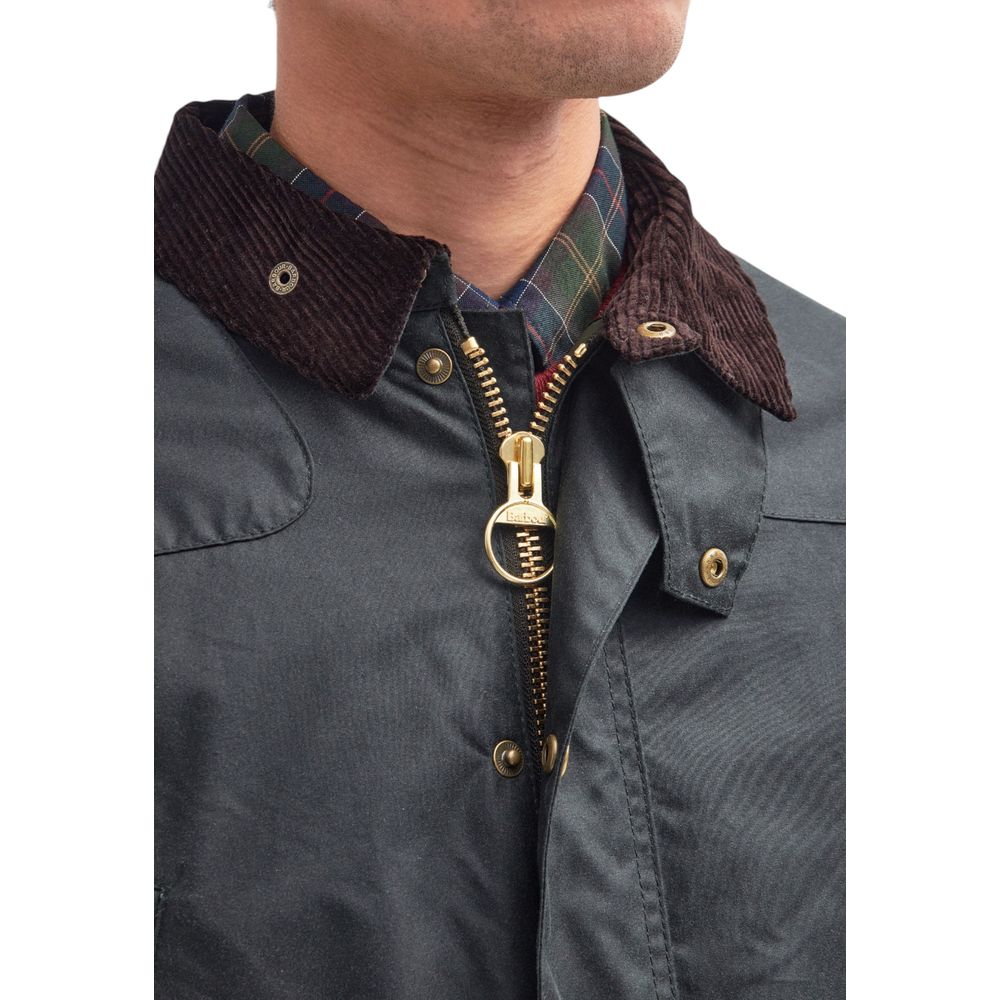 Barbour Graue Baumwoll-Shell-Jacke