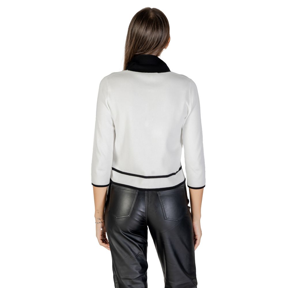 Morgan De Toi Schwarz-weißer Sweatshirt aus Viskose