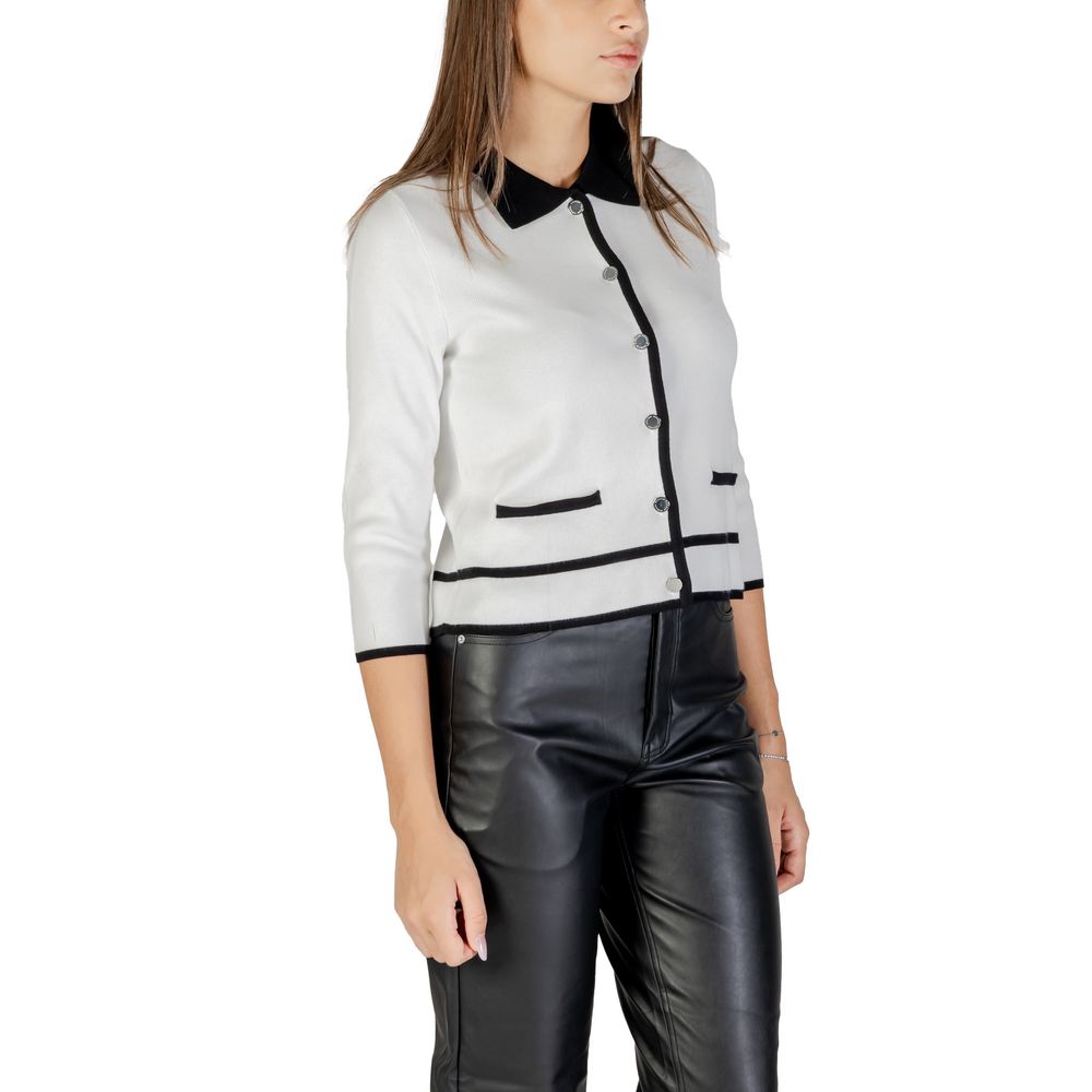Morgan De Toi Schwarz-weißer Sweatshirt aus Viskose