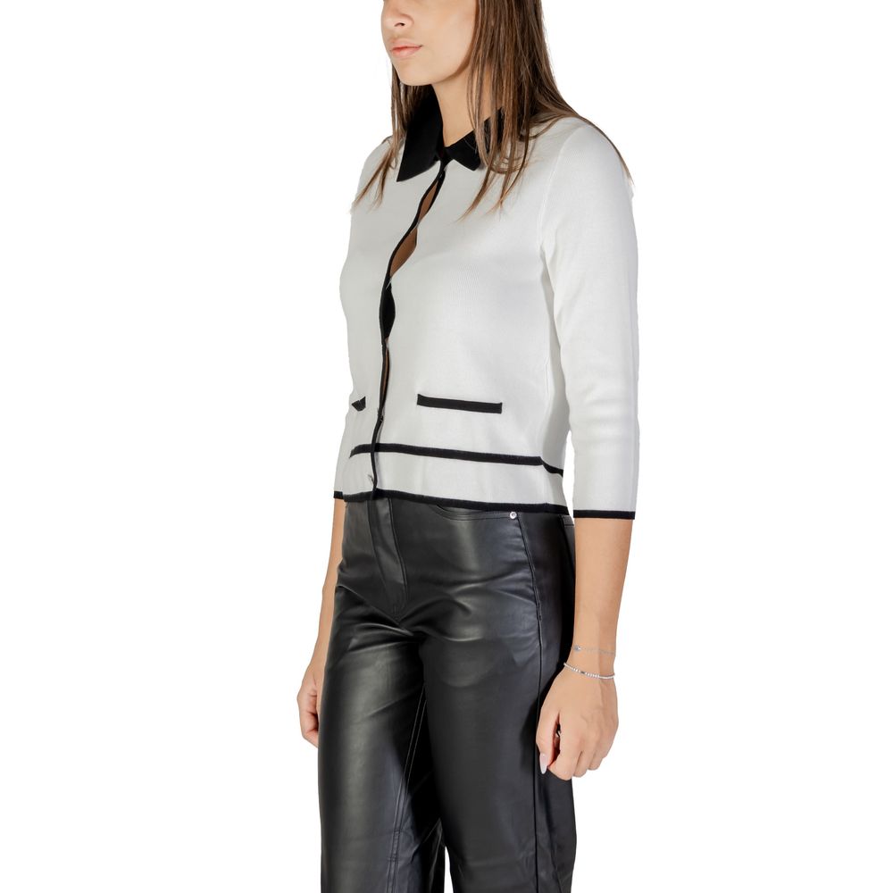 Morgan De Toi Schwarz-weißer Sweatshirt aus Viskose