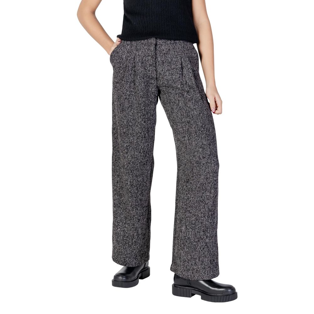 Jacqueline De Yong Schwarze Polyester-Schlaghosen