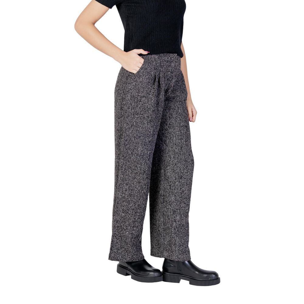 Jacqueline De Yong Schwarze Polyester-Schlaghosen