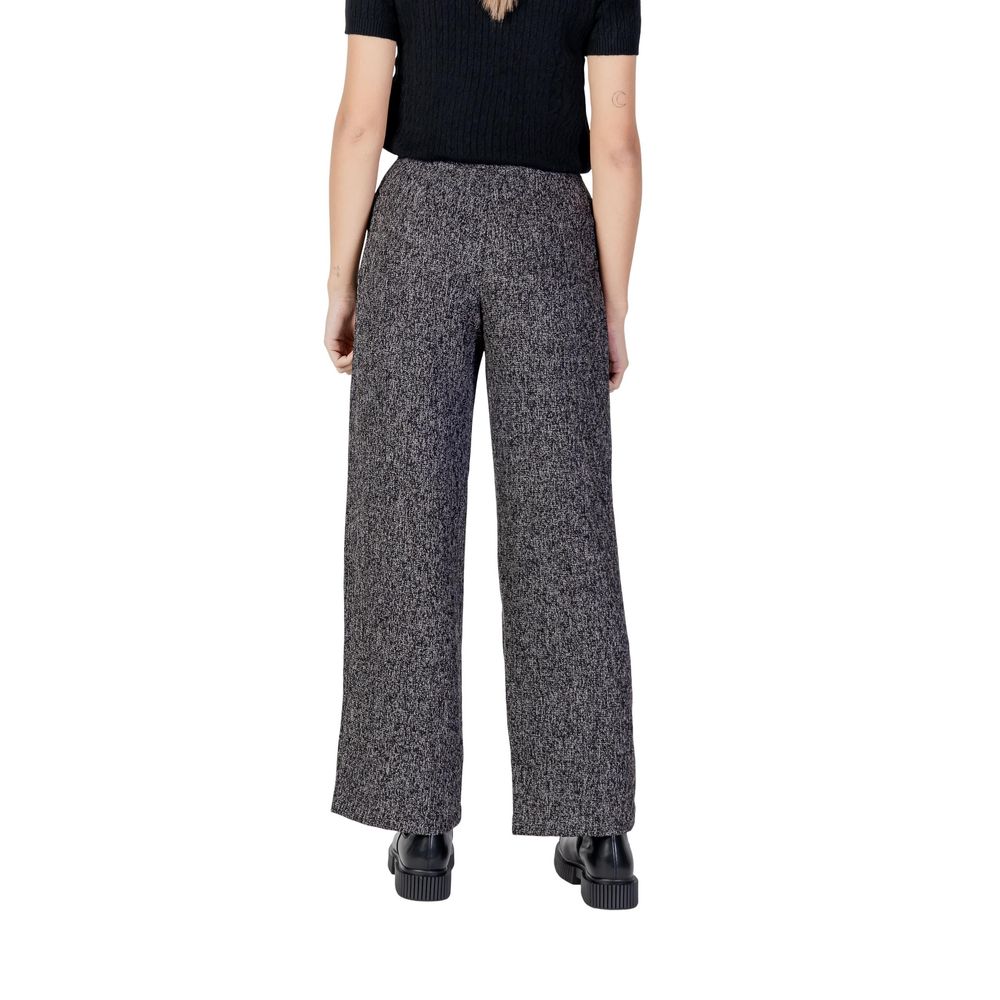 Jacqueline De Yong Schwarze Polyester-Schlaghosen