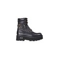 Cult Schwarze Leder Schnürstiefel