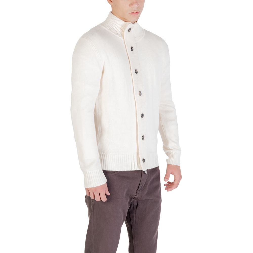 Gianni Lupo Cream Marabou Feather Pullover