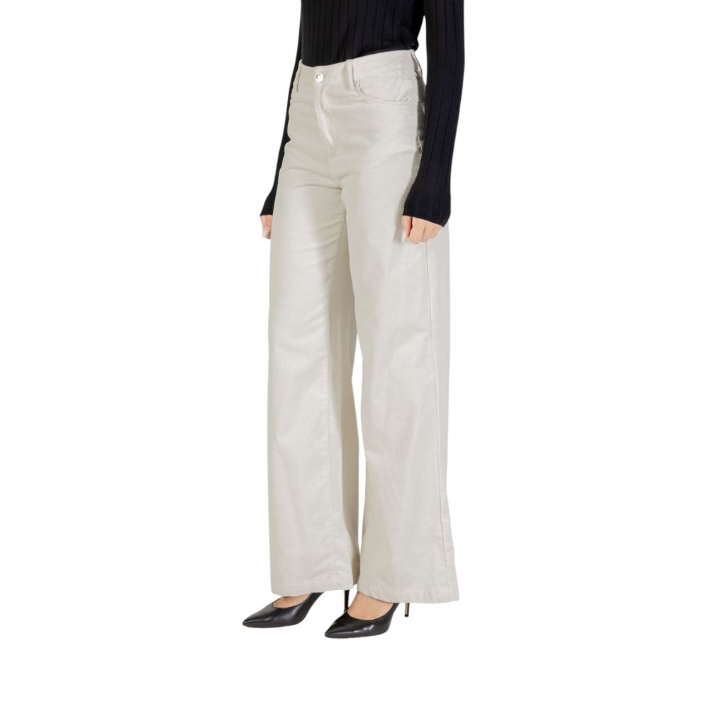 Liu Jo Beige Baumwoll-Freizeithose