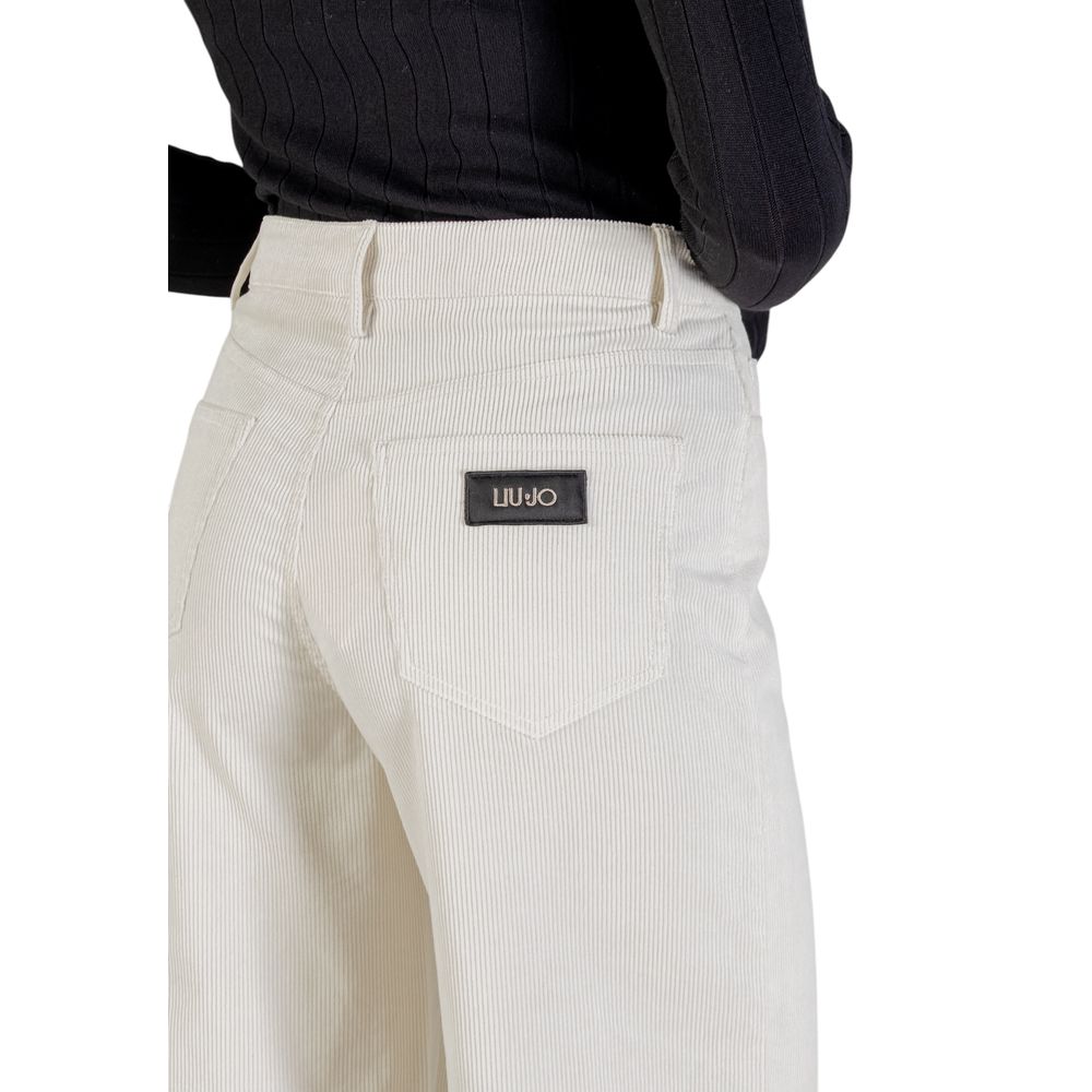 Liu Jo Beige Baumwoll-Freizeithose
