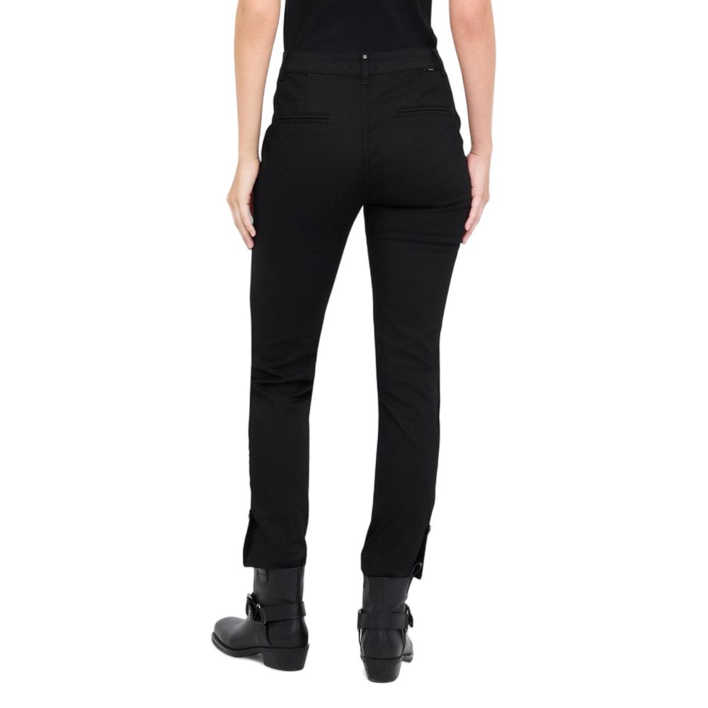 Liu Jo Schwarze Baumwoll-Röhrenhose