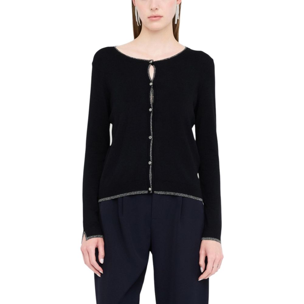 Liu Jo Black Knitted Cardigan made of Textile