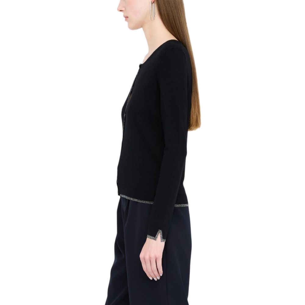 Liu Jo Black Knitted Cardigan made of Textile