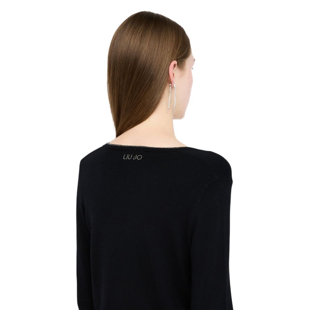Liu Jo Black Knitted Cardigan made of Textile