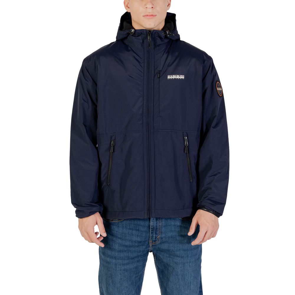Napapijri Blaue Jacke aus Polyamid