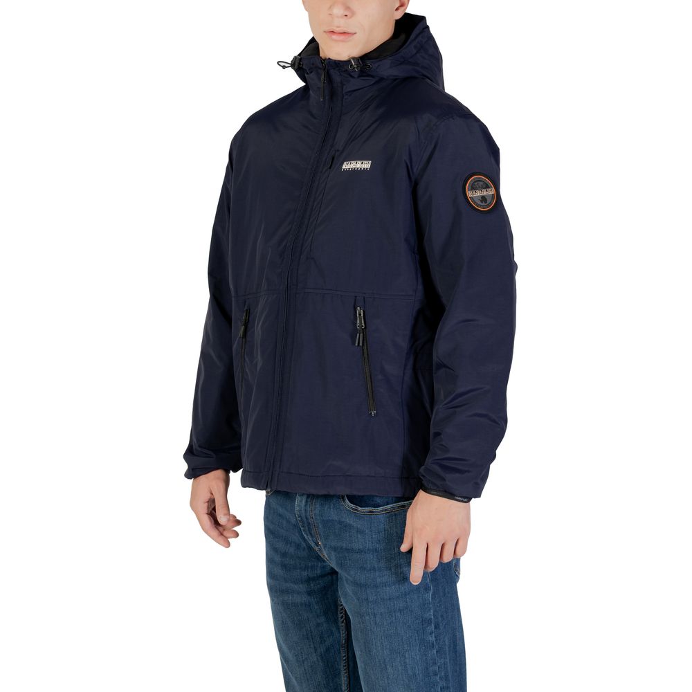 Napapijri Blaue Jacke aus Polyamid