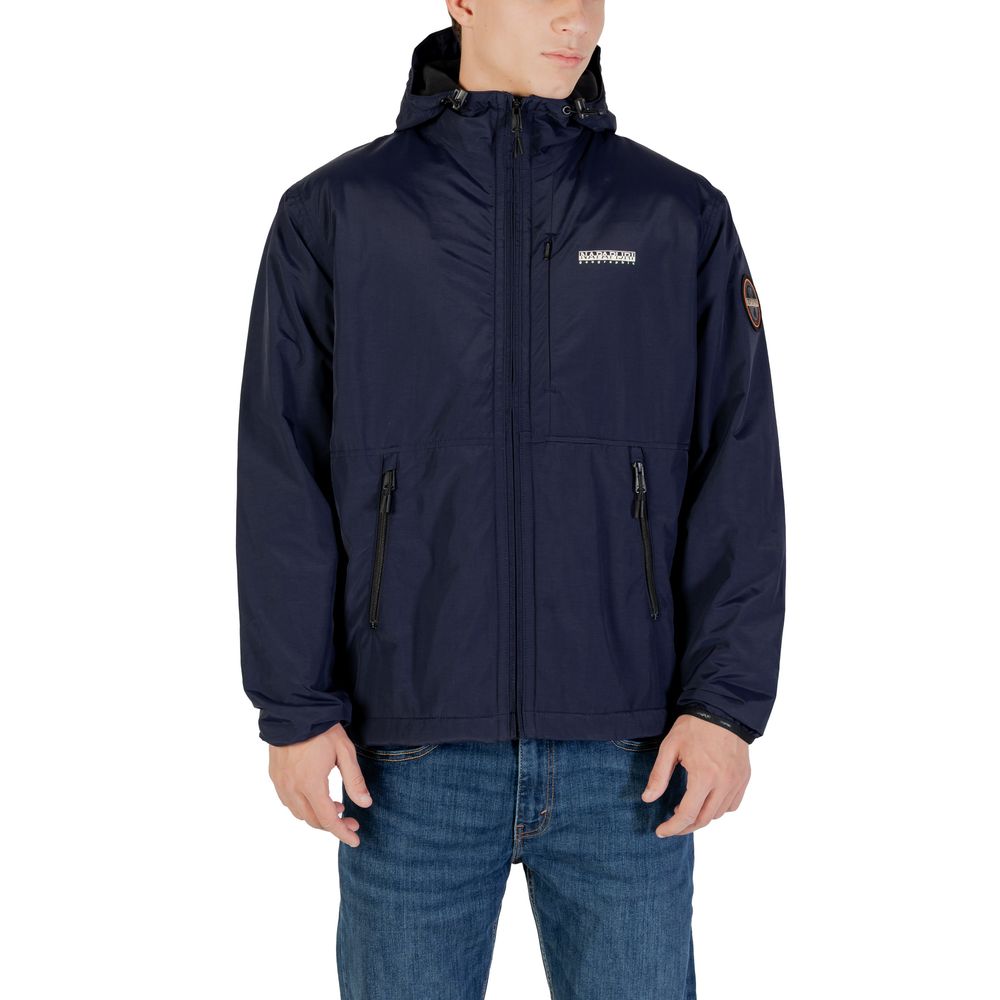 Napapijri Blaue Jacke aus Polyamid
