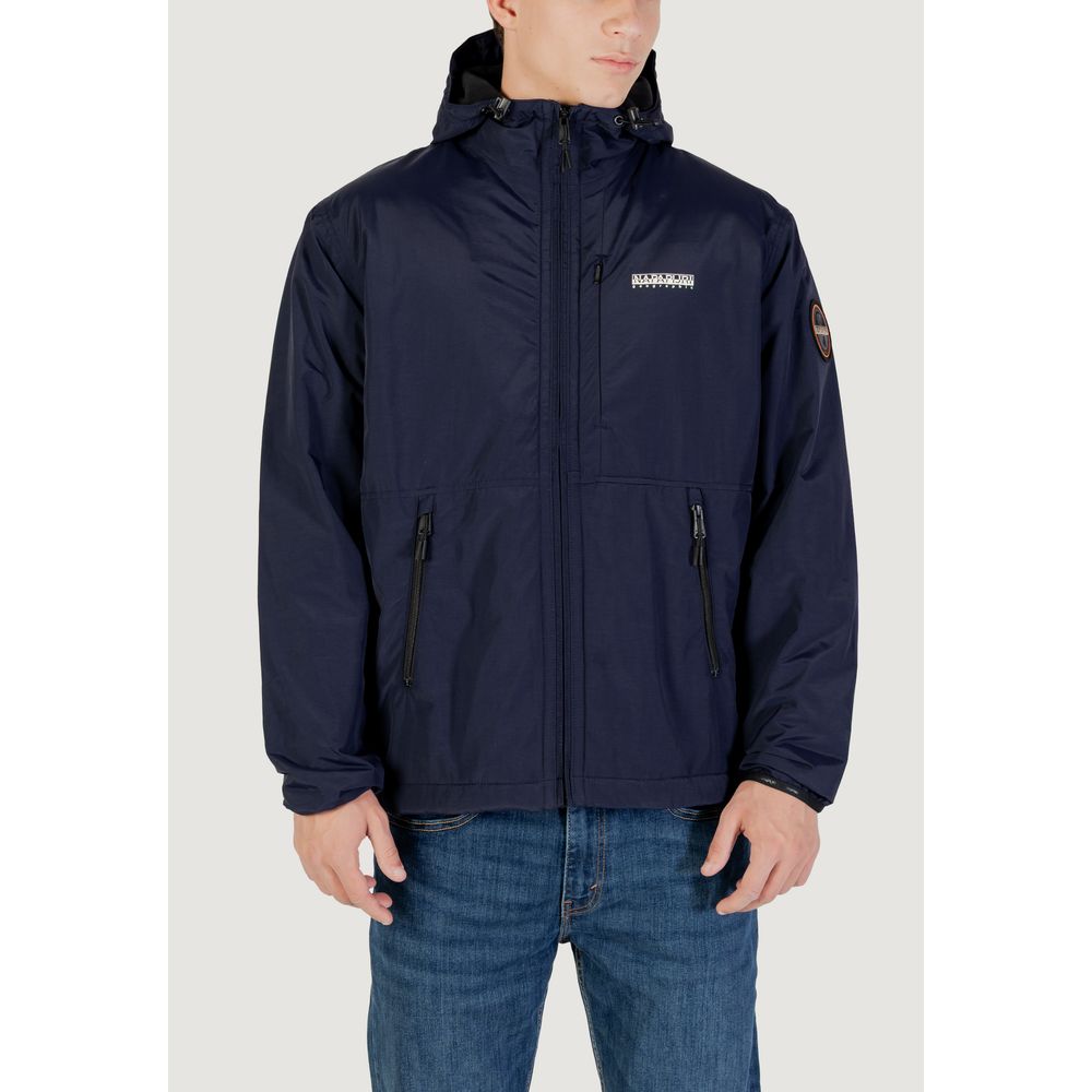 Napapijri Blaue Jacke aus Polyamid