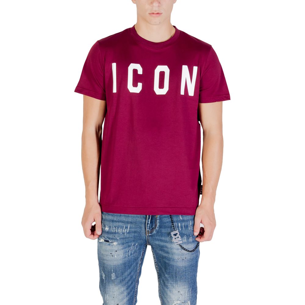 Icon Bordeaux Baumwoll-T-Shirt