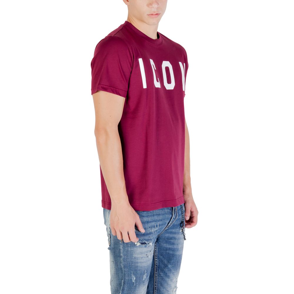 Icon Bordeaux Baumwoll-T-Shirt