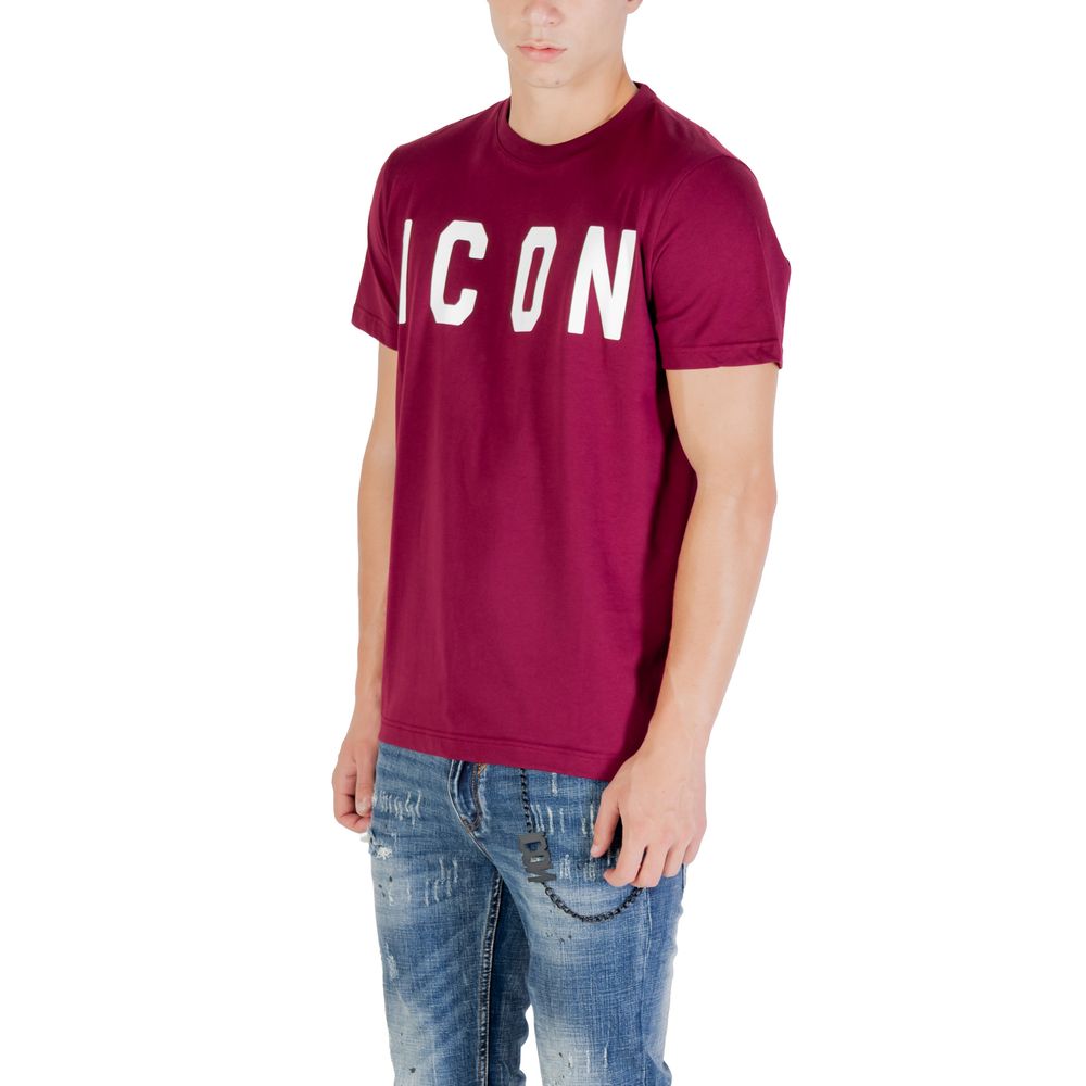 Icon Bordeaux Baumwoll-T-Shirt